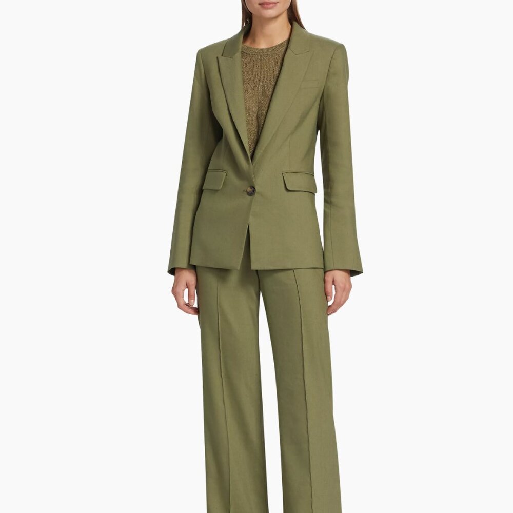 NWT Veronica Beard  Sevi Linen-Blend Blazer Size 6 SOLD OUT